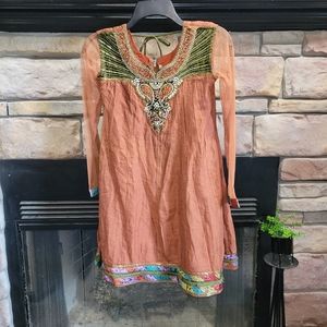 Original Indy handmade beaded blouse Size 32/XXS